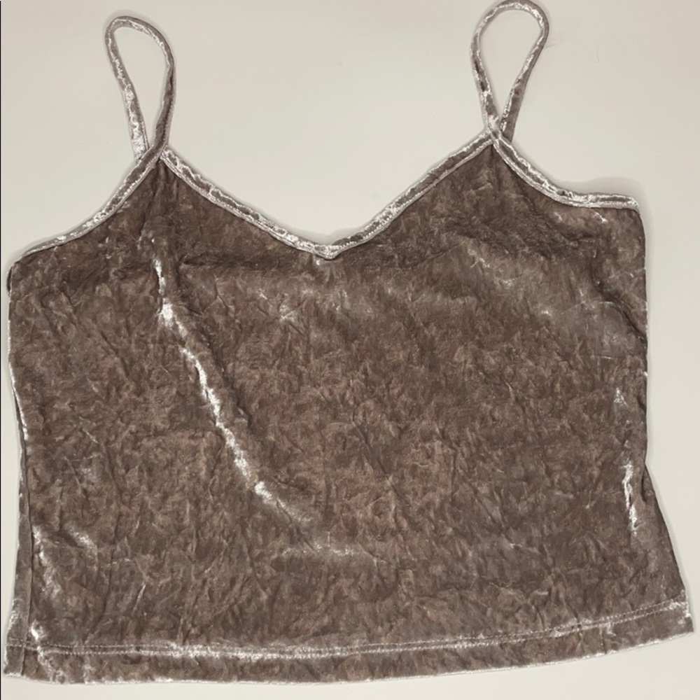 VELVET CROP TOP